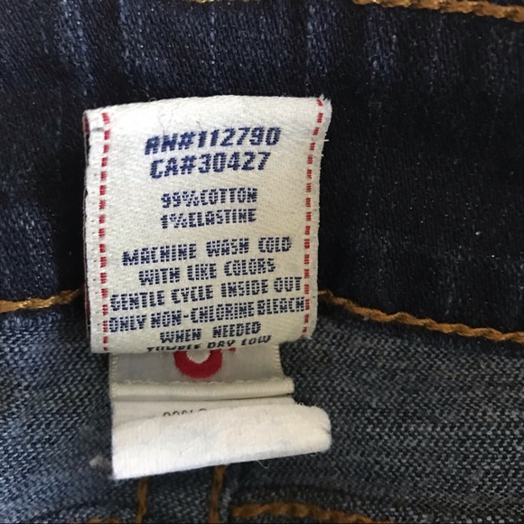 True religion jeans Joey blue foil pockets size 28 - Picture 6 of 8